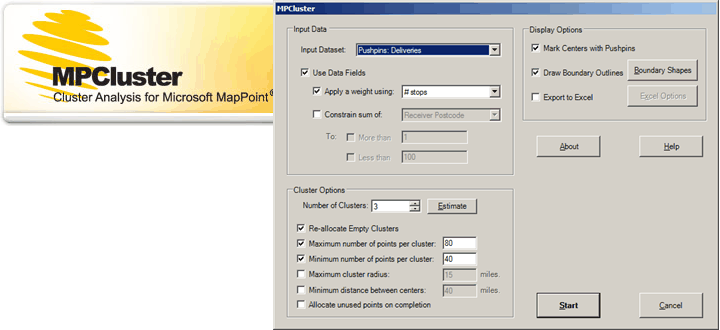 MPCluster MapPoint Add-in